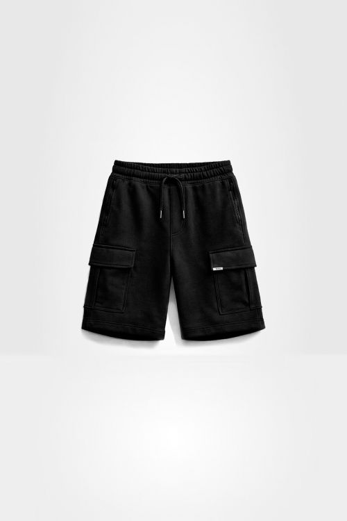 Bermuda Cargo de Moletom Pasb - Preta