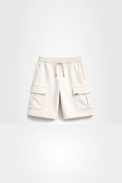 Bermuda Cargo de Moletom Pasb - Off White