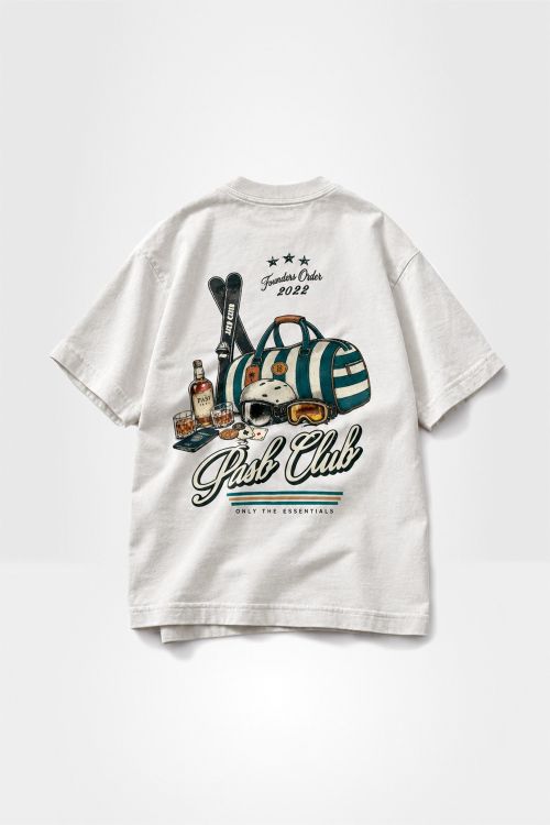 Camiseta Oversized Pasb F.O Winter Trip - Off White