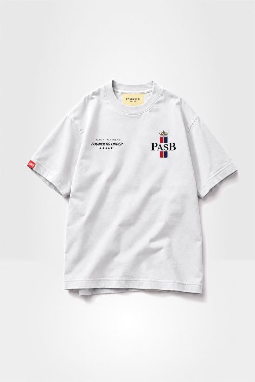 Camiseta Oversized Pasb F.O Yatch Patners - Branca