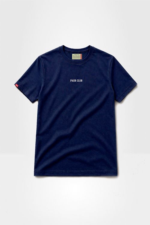Camiseta Pasb Slim - Azul/Branco
