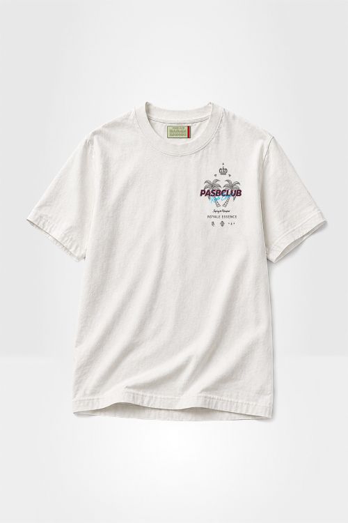 Camiseta pasb RE Crown Party - Off White