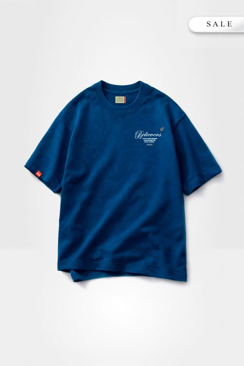 Camiseta Oversized Believers - Azul Petróleo