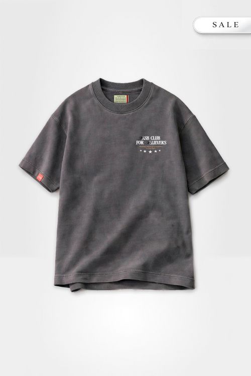 Camiseta Oversized Believers - Cinza