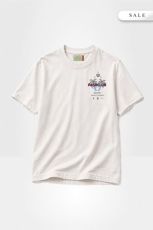 Camiseta pasb RE Crown Party - Off White