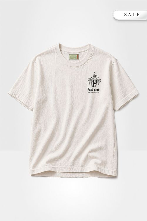 Camiseta Pasb RE Crown Palm - Off White