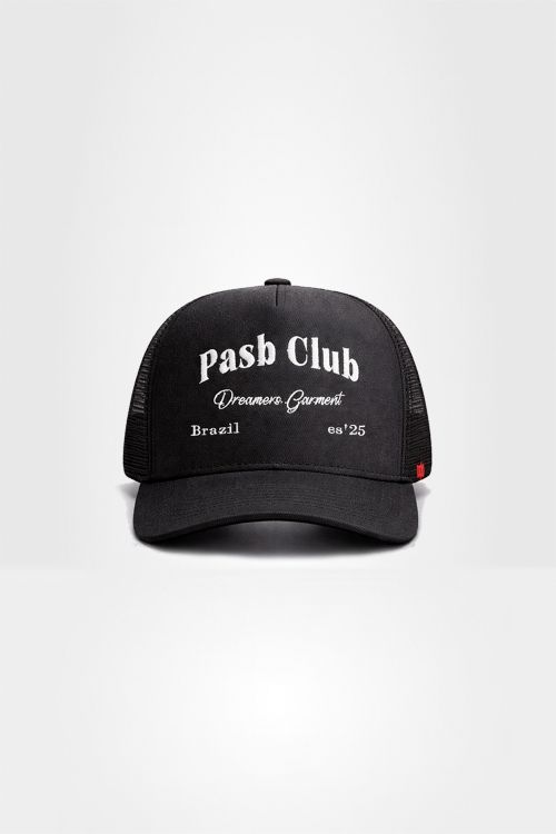 Boné Trucker Pasb Club - Preto