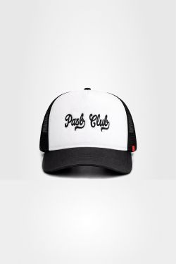 Boné Trucker Pasb Club - Preto e Branco